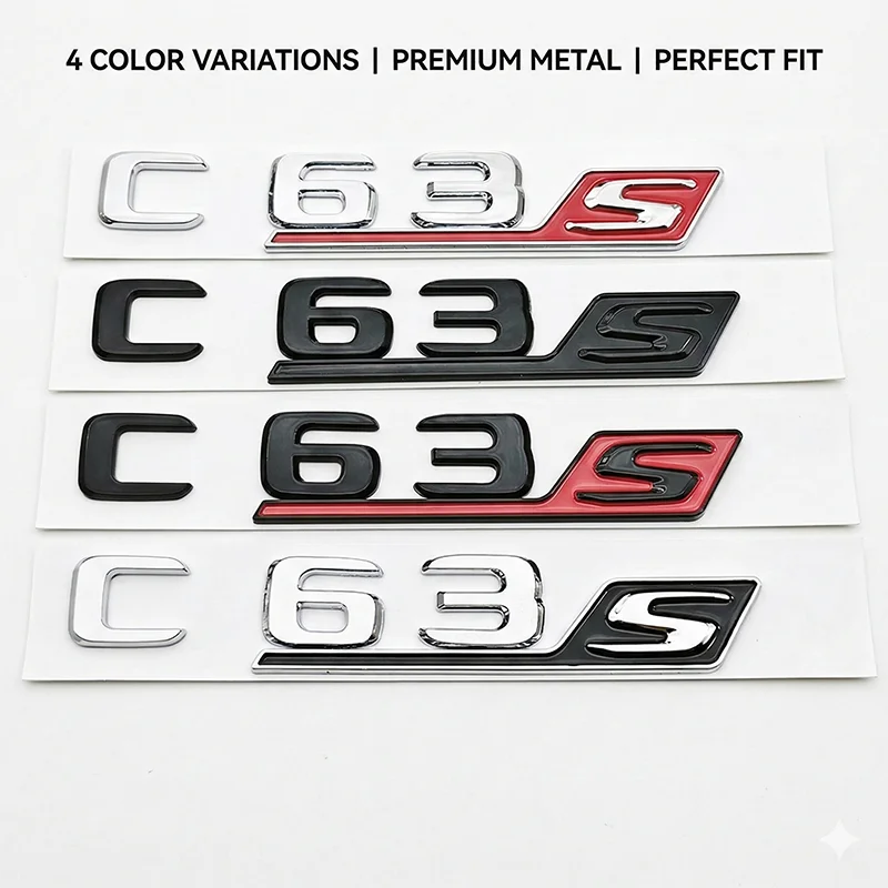 3D C63S Letters Rear Trunk Badge Emblem Decal For Benz W205 C Class C63 S AMG Car Styling Accessories Gloss Black Chrome
3D C63S Letters Rear Trunk Badge Emblem Decal For Benz W205 C Class C63 S AMG Car Styling Accessories Gloss Black Chrome