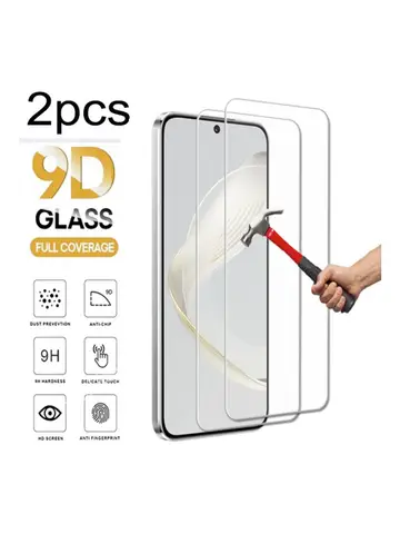 2 pièces pour Huawei P30 P40 P20 Mate 20 Lite 10 Y7 P Smart Z 2019 2021 Nova 5T 12i 11 12S 13 Protection d'écran Film en verre trempé