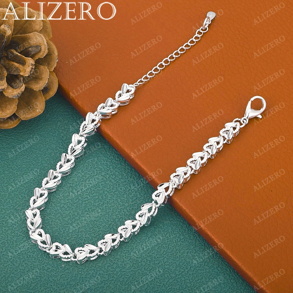 925 Sterling Silver Hearts Bracelet For Women Fashion Cute Accessories Wedding Party Jewelry Valentine's Day Gifts
925 Sterling Silver Hearts Bracelet For Women Fashion Cute Accessories Wedding Party Jewelry Valentine's Day Gifts