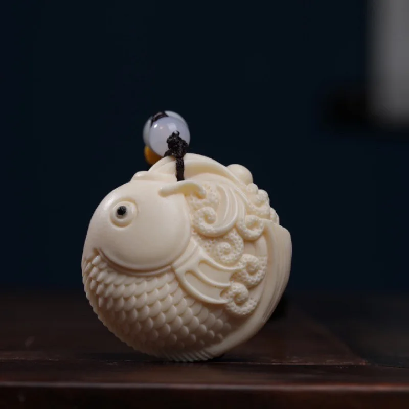 Factory Direct Supply Ivory Nut Year Fish Hand Pieces Creative Car Ornament Pendant Home Decorations Plaything
Factory Direct Supply Ivory Nut Year Fish Hand Pieces Creative Car Ornament Pendant Home Decorations Plaything