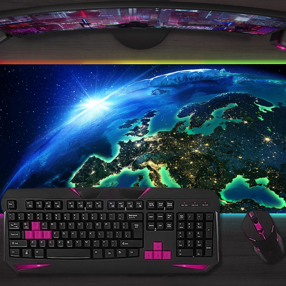 Игровой коврик для мыши Nature Earth Space, светодиодный, с подсветкой, Micro USB, резиновый, RGB, настольный, XXL
Игровой коврик для мыши Nature Earth Space, светодиодный, с подсветкой, Micro USB, резиновый, RGB, настольный, XXL