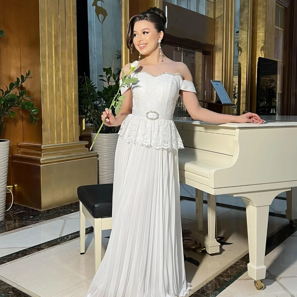 Customized Chinese Style Exquisite Chiffon Lace Rhinestone Sash A-line Off-the-shoulder Long Dresses Bespoke Occasion Dresses
Customized Chinese Style Exquisite Chiffon Lace Rhinestone Sash A-line Off-the-shoulder Long Dresses Bespoke Occasion Dresses