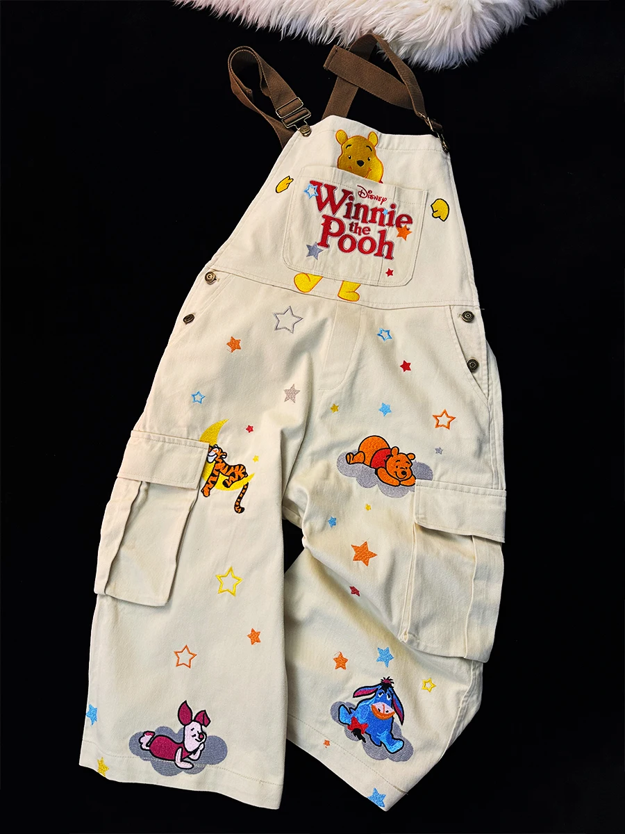 Cur Original Bear Embroidery Workwear Overalls Women Anti Aging Vintage Straight Leg Seven Tenths Jumpsuit Cotton Wool Blend
Cur Original Bear Embroidery Workwear Overalls Women Anti Aging Vintage Straight Leg Seven Tenths Jumpsuit Cotton Wool Blend