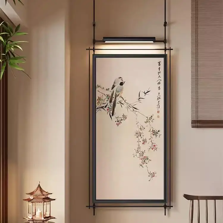New Chinese flower and bird metal boom decorative painting hotel clubhouse restaurant model room mural high-end ambient light ha
New Chinese flower and bird metal boom decorative painting hotel clubhouse restaurant model room mural high-end ambient light ha