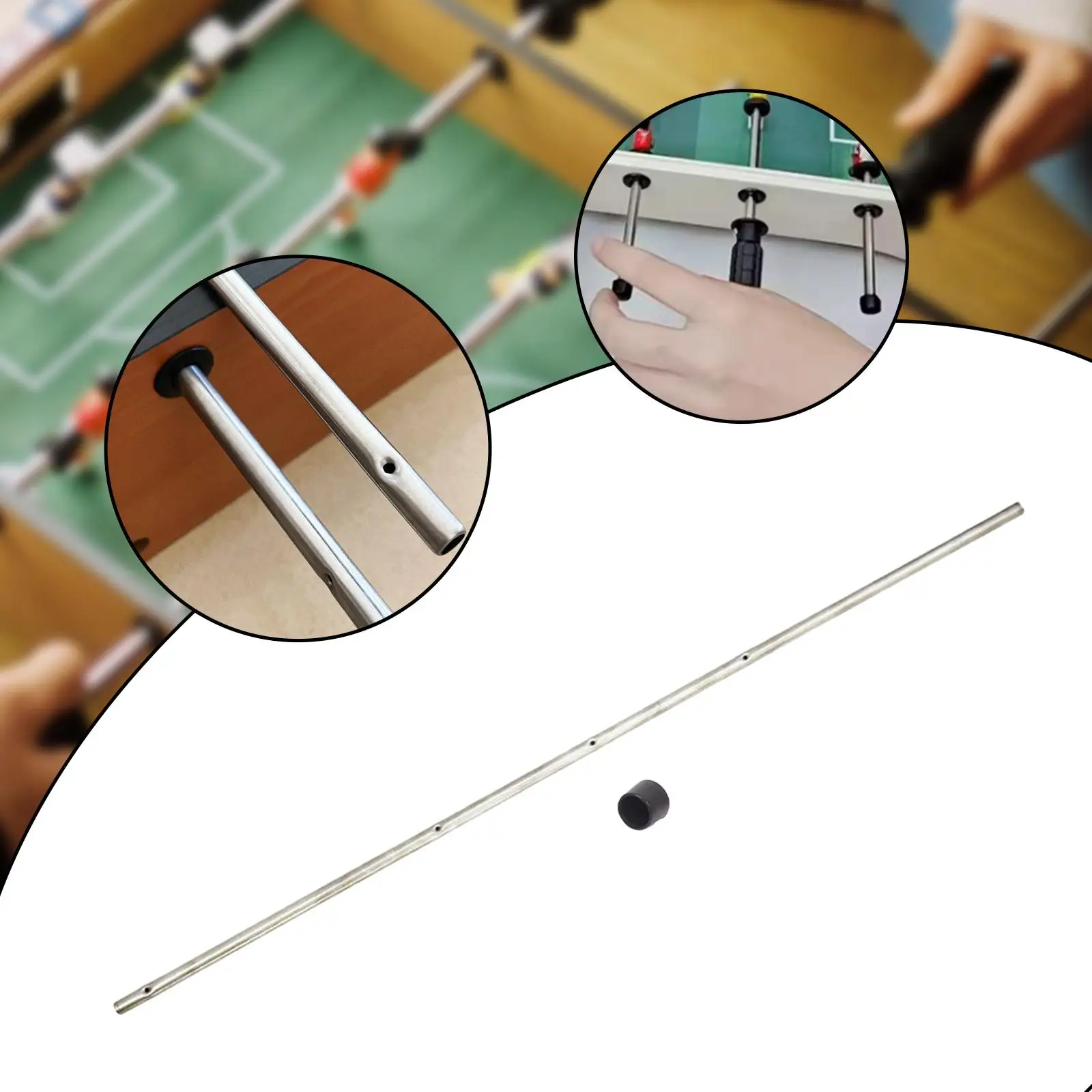 Foosball Table Rod Table Football Pole Indoor Sports with End Cap with 2.5mm Hole Game Machine Parts Metal 8mmx52.5cm
Foosball Table Rod Table Football Pole Indoor Sports with End Cap with 2.5mm Hole Game Machine Parts Metal 8mmx52.5cm