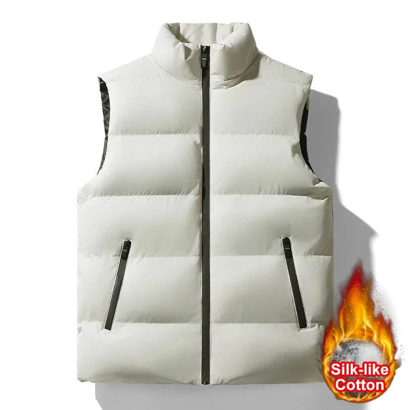 Autumn Winter Oversize Down Coat Men Vest Waterproof Padded Thick Warm Waistcoat for Mens Down Jacket Vest Work Daily Wear
Autumn Winter Oversize Down Coat Men Vest Waterproof Padded Thick Warm Waistcoat for Mens Down Jacket Vest Work Daily Wear