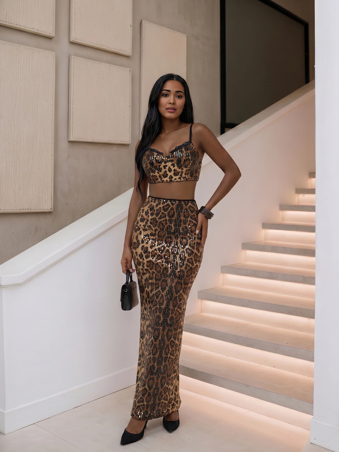 Amazon Sequined Sexy and Elegant Zip-Up Top and Skirt Two-Piece Set for Date, Cocktail Party, Formal Dinner, Bachelorette Party, All-Season Slit Skirt Set
Amazon Sequined Sexy and Elegant Zip-Up Top and Skirt Two-Piece Set for Date, Cocktail Party, Formal Dinner, Bachelorette Party, All-Season Slit Skirt Set