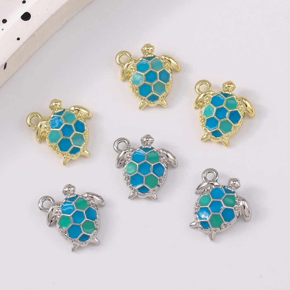 5pcs Cute Enamel Tortoise Charms Pendants for Jewelry Making Necklace Earrings Bracelet DIY Handmade Accessories Supplies
5pcs Cute Enamel Tortoise Charms Pendants for Jewelry Making Necklace Earrings Bracelet DIY Handmade Accessories Supplies