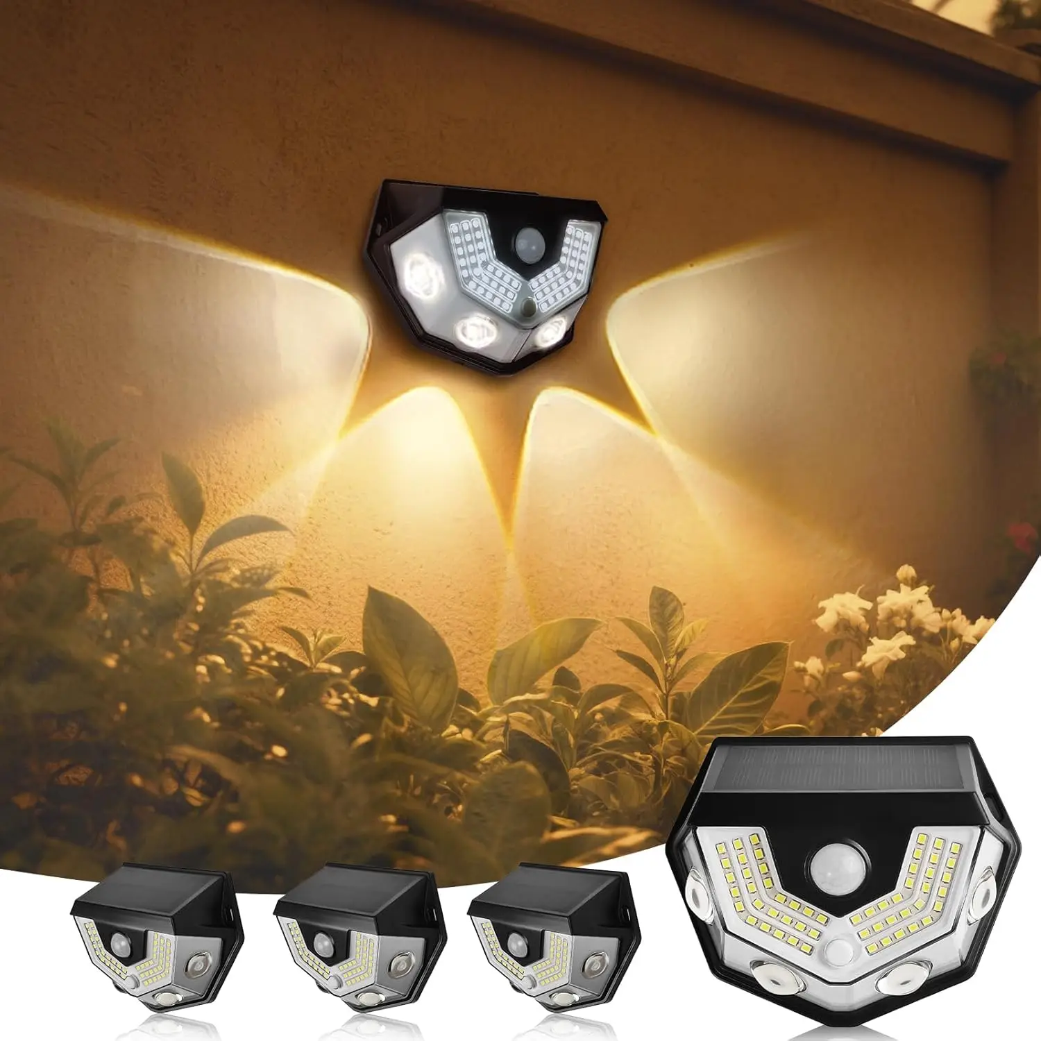 Solar Motion Sensor Lights, 2-in-1 Outdoor LED Wall & Fence Light, Waterproof Garden Pathway Porch Lighting, Auto On/Off, 10-12H
Solar Motion Sensor Lights, 2-in-1 Outdoor LED Wall & Fence Light, Waterproof Garden Pathway Porch Lighting, Auto On/Off, 10-12H
