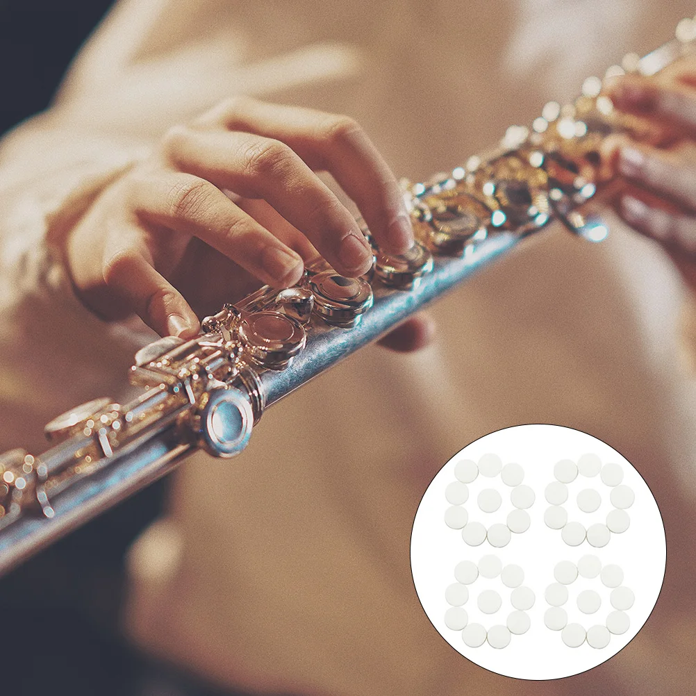 40 Pcs Flute Sound Hole Plug White Plugs Key Cover Accessories Practice Tools Flutes Repair Silica Gel Covers
40 Pcs Flute Sound Hole Plug White Plugs Key Cover Accessories Practice Tools Flutes Repair Silica Gel Covers