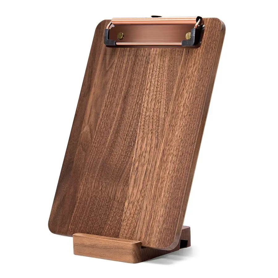 Wood Clipboard, 9 x 6.3 Small Menu Clip Board with Metal Clip and Stable Base, Solid Hardwood, Smooth Edges, Free Stand Holder f
Wood Clipboard, 9 x 6.3 Small Menu Clip Board with Metal Clip and Stable Base, Solid Hardwood, Smooth Edges, Free Stand Holder f