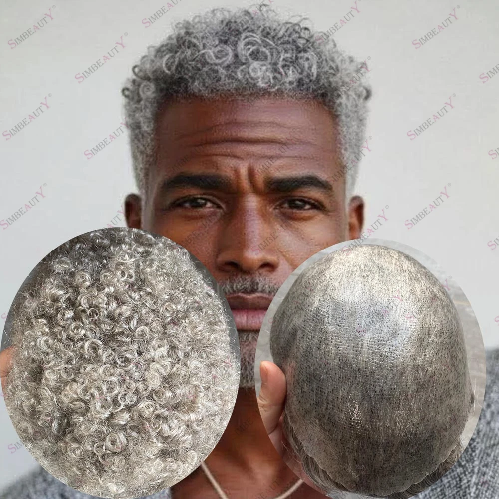 1B80 Grey Hair Black Men's Human Hair Capillry Prosthesis Undetectable Thin Skin Afro Curl Natural Hairline Injected Skin Base
1B80 Grey Hair Black Men's Human Hair Capillry Prosthesis Undetectable Thin Skin Afro Curl Natural Hairline Injected Skin Base