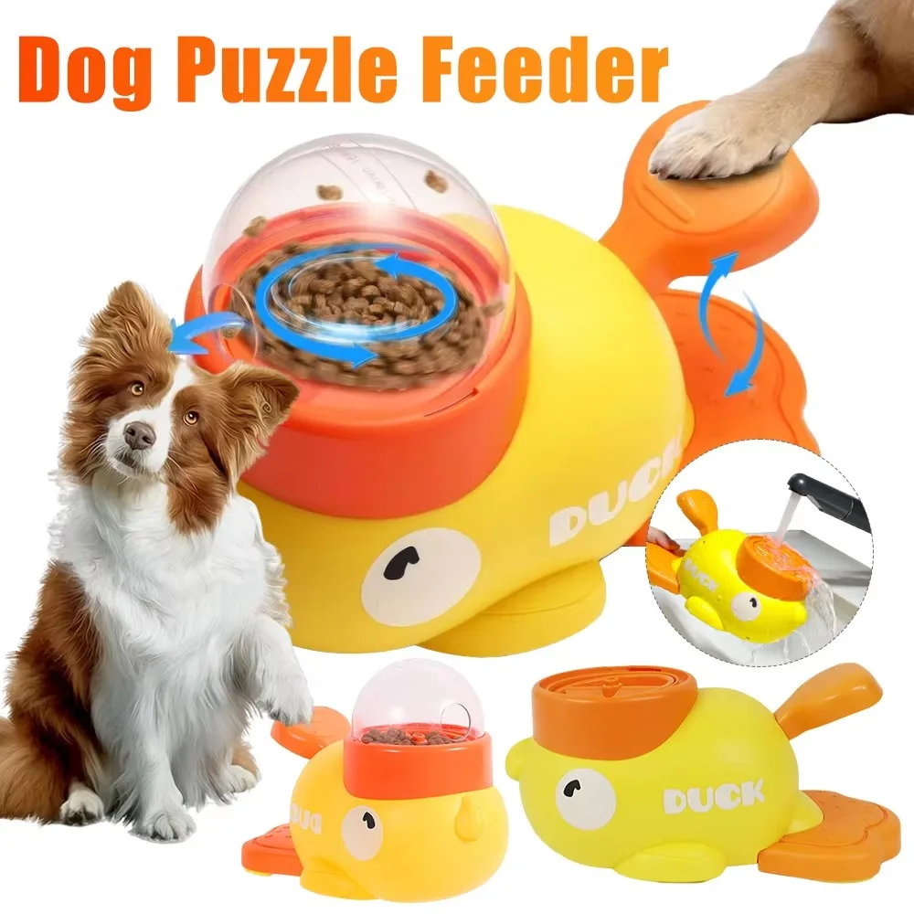 Intelligent Cat Dog Puzzle Feeder Interactive Pet Food Treat Dispenser Cartoon Duck Design for Dog Training Dog Automatic Feeder
Intelligent Cat Dog Puzzle Feeder Interactive Pet Food Treat Dispenser Cartoon Duck Design for Dog Training Dog Automatic Feeder