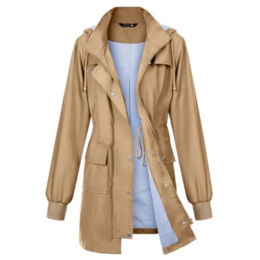 PITINAN Rain Jackets For Women Waterproof Rain Coats with Hood Lightweight Windbreaker Outdoor Womens Raincoats
PITINAN Rain Jackets For Women Waterproof Rain Coats with Hood Lightweight Windbreaker Outdoor Womens Raincoats
