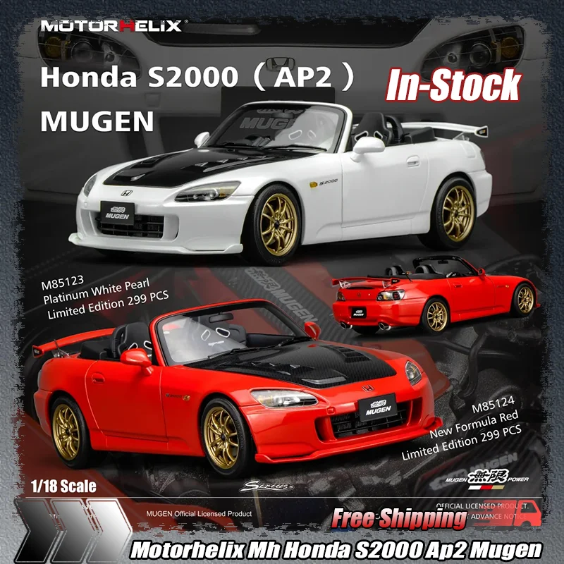 In Stock Motorhelix Mh 1:18 Honda S2000 Ap2 Mugen Alloy Die-Cast Model Collectible Desktop Decoration Enthusiasts Hobbyists Gift
In Stock Motorhelix Mh 1:18 Honda S2000 Ap2 Mugen Alloy Die-Cast Model Collectible Desktop Decoration Enthusiasts Hobbyists Gift