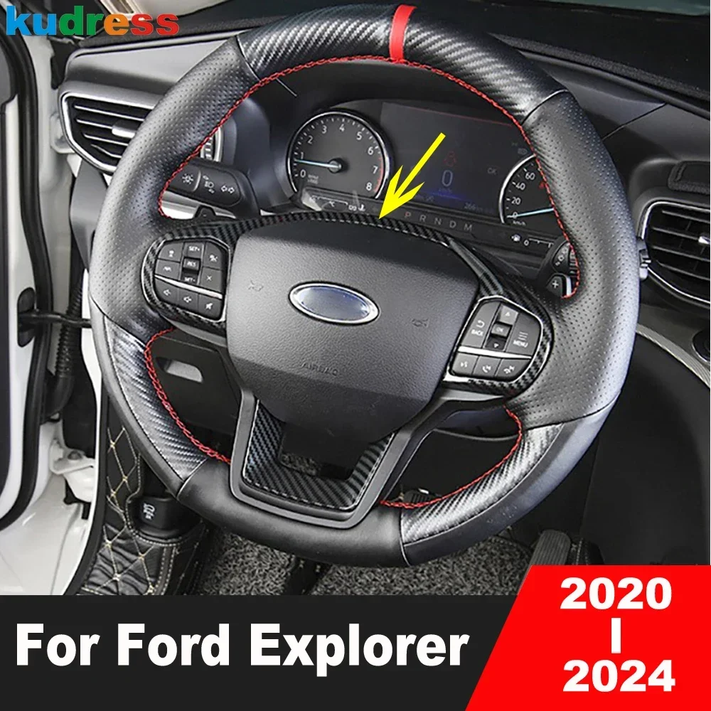 Накладка на панель рулевого колеса автомобиля для Ford Explorer 2020 2021 2022 2023 2024, внутренние молдинги из углеродного волокна, аксессуары
Накладка на панель рулевого колеса автомобиля для Ford Explorer 2020 2021 2022 2023 2024, внутренние молдинги из углеродного волокна, аксессуары