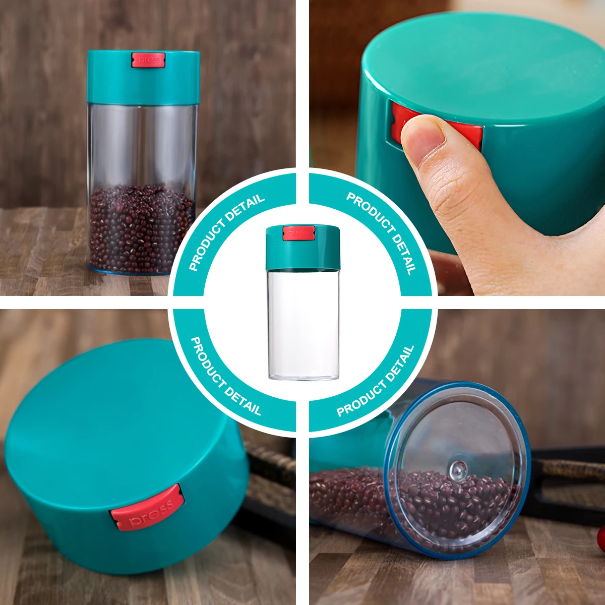 2 Pcs Sealed Jar Grains Storage Tank Airtight Food Container Can Snack Holder Vacuum
2 Pcs Sealed Jar Grains Storage Tank Airtight Food Container Can Snack Holder Vacuum