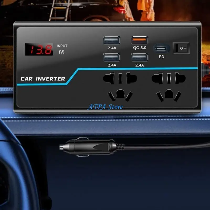 U13C Safe & Efficient Car Inverter 12V/24V To 110V/220V with Overload Protections ABS
U13C Safe & Efficient Car Inverter 12V/24V To 110V/220V with Overload Protections ABS