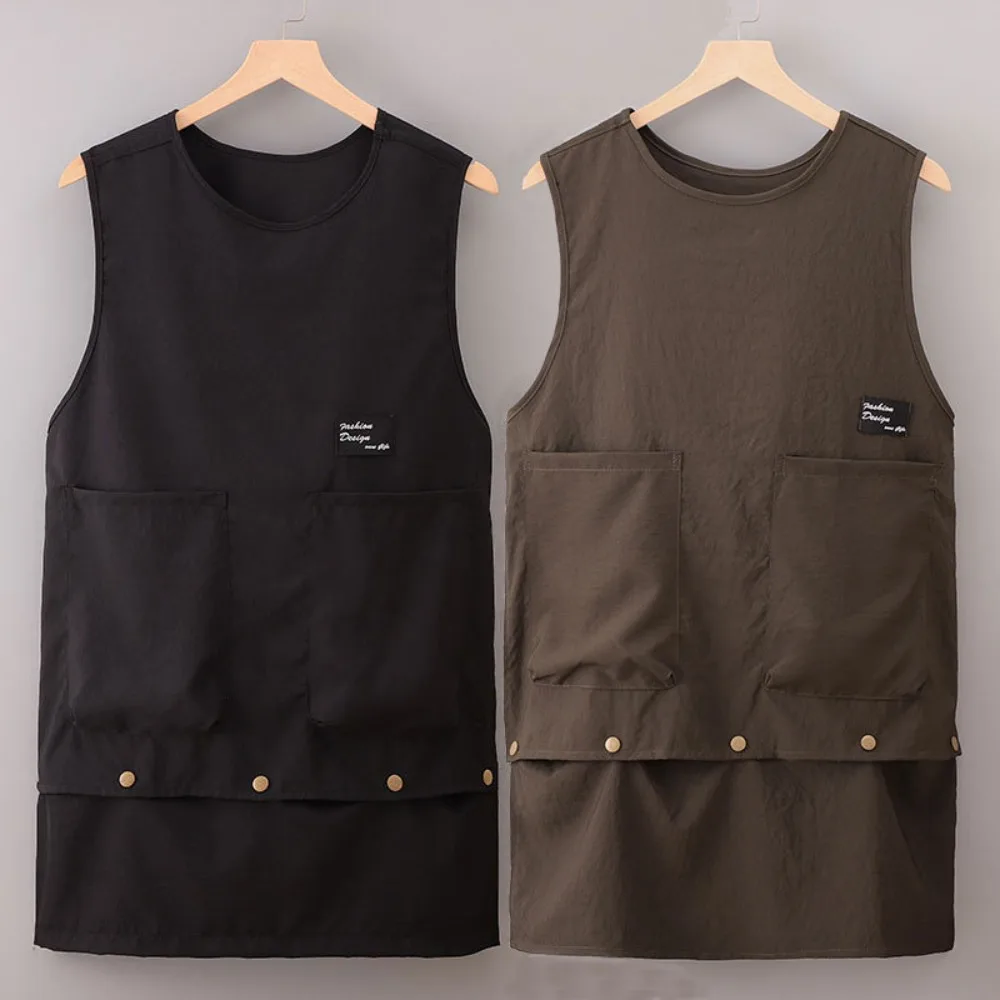 Solid Color Baking Cooking Aprons Sleeveless Breathable Work Clothes Lengthening Antipollution Workwear Kitchen Accessories
Solid Color Baking Cooking Aprons Sleeveless Breathable Work Clothes Lengthening Antipollution Workwear Kitchen Accessories