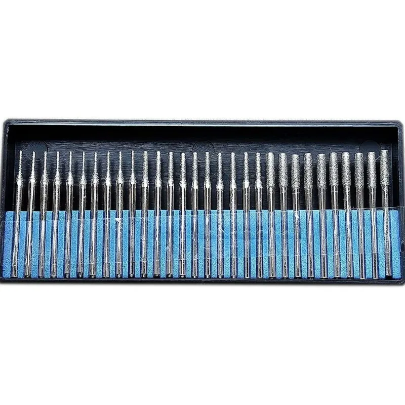 Drilax 1mm 2mm 3mm Diamond Drill Bits for Glass, Stone, Sea Glass, Shells, Jewelry Making, Gemstones - 30pc Mix Set Compatible
Drilax 1mm 2mm 3mm Diamond Drill Bits for Glass, Stone, Sea Glass, Shells, Jewelry Making, Gemstones - 30pc Mix Set Compatible