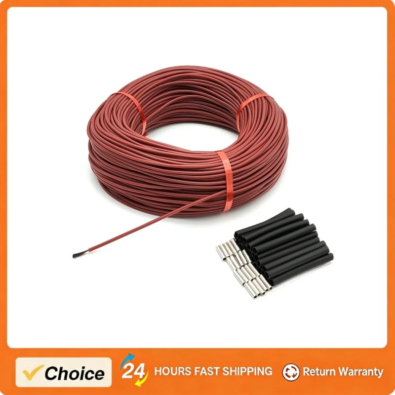φ3mm 12K 33Ω Carbon Fiber Heating Wire Warm Floor Heating Cable 200℃ High Temperature Far Infrared Silicon Rubber Heating Wire
φ3mm 12K 33Ω Carbon Fiber Heating Wire Warm Floor Heating Cable 200℃ High Temperature Far Infrared Silicon Rubber Heating Wire