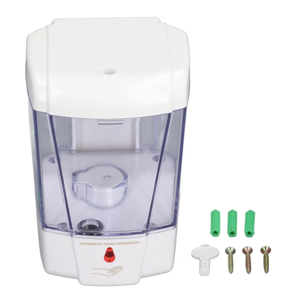ABS Engineering Plastic Automatic Soap Dispenser White Touchless Soap Dispenser Refillable 700ml Capacity Liquid Soap Container
ABS Engineering Plastic Automatic Soap Dispenser White Touchless Soap Dispenser Refillable 700ml Capacity Liquid Soap Container