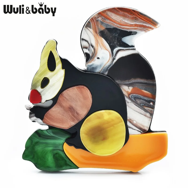 Wuli&baby Acrylic Cartoon Squirrel Brooches For Women Unisex 2-color Eating Nuts Animal Party Casual Brooch Pins Gifts
Wuli&baby Acrylic Cartoon Squirrel Brooches For Women Unisex 2-color Eating Nuts Animal Party Casual Brooch Pins Gifts