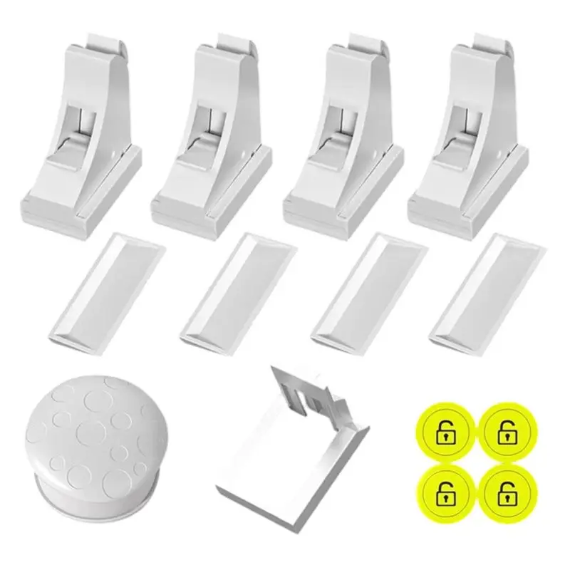 【NEW USER EXCLUSIVE】4 Pack Child Safety Magnetic Cabinet Locks, No Drill Baby Proofing Drawer Locks,For Kitchen Cabinet And Draw
【NEW USER EXCLUSIVE】4 Pack Child Safety Magnetic Cabinet Locks, No Drill Baby Proofing Drawer Locks,For Kitchen Cabinet And Draw