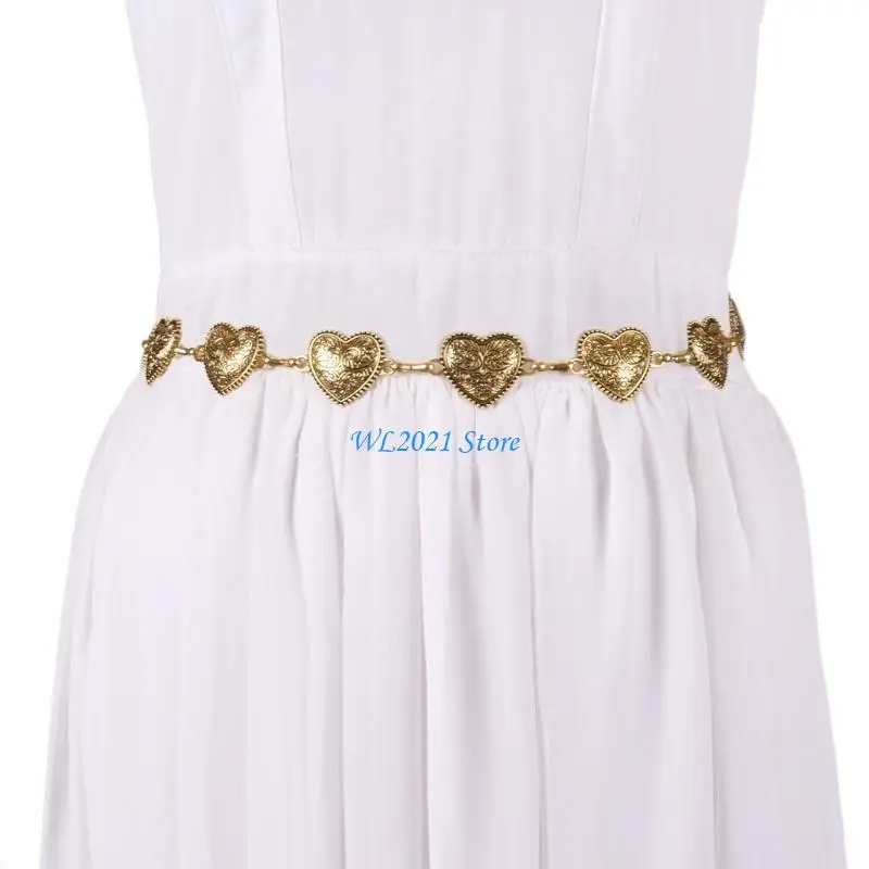 G5GC Hot Girl Heart Belt Chain Metallic Elaborate Waist Belt for Jeans Dresses
G5GC Hot Girl Heart Belt Chain Metallic Elaborate Waist Belt for Jeans Dresses