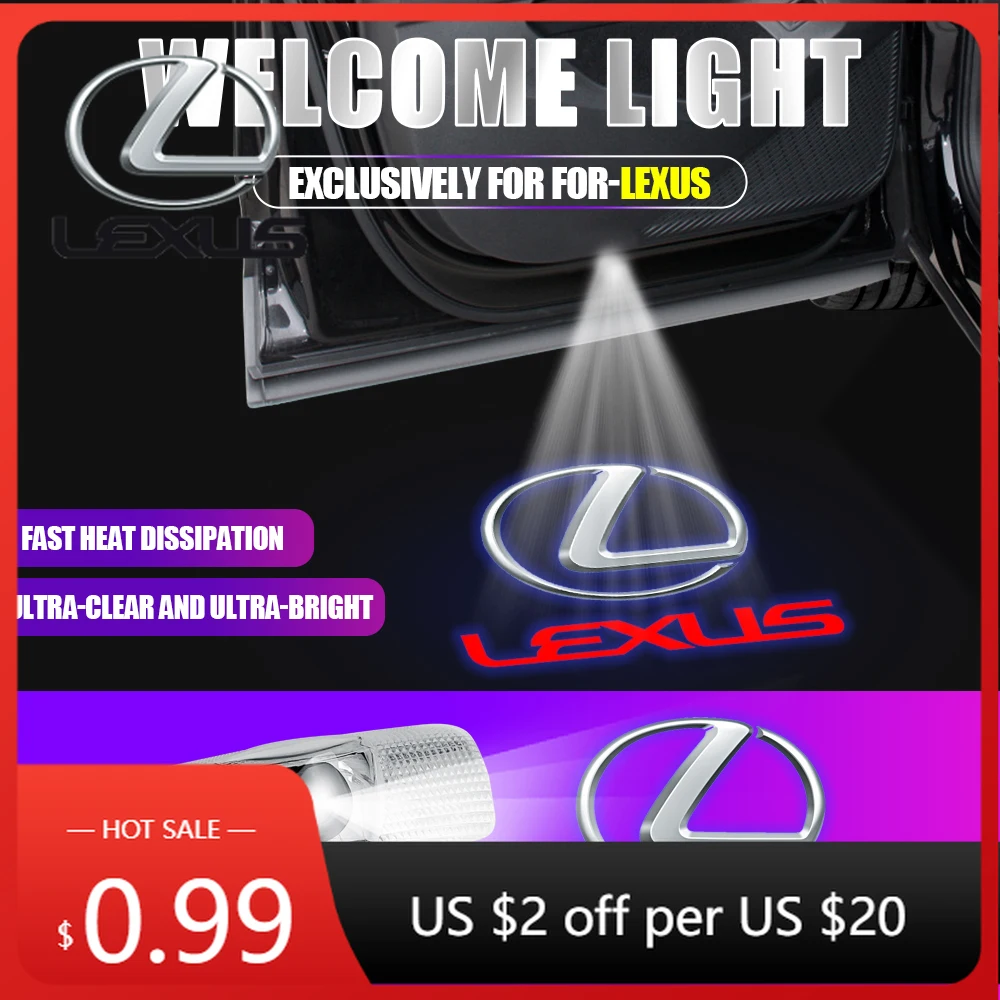 Interior Stickers 2Pcs HD Car Door Welcome Light Led Projector Lamp Accessories For Lexus CT200h NX300h RX300 RX330 EX300h F Spo
Interior Stickers 2Pcs HD Car Door Welcome Light Led Projector Lamp Accessories For Lexus CT200h NX300h RX300 RX330 EX300h F Spo