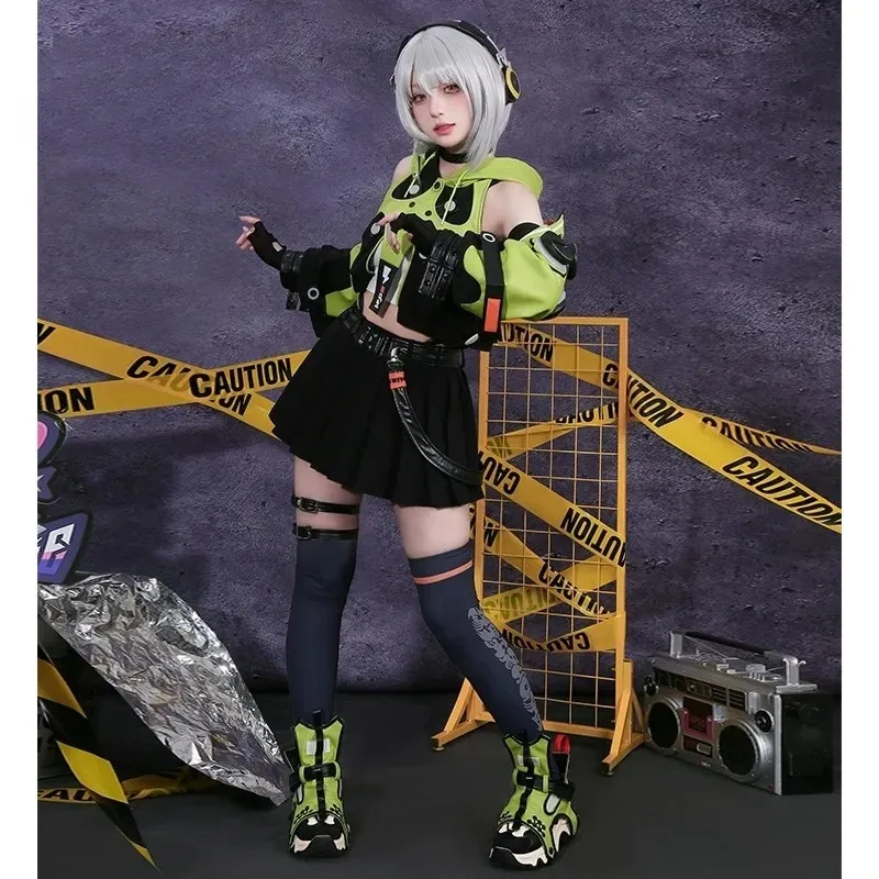 Zenless Zone Zero Game Cosplay Anby Demara Costume Green Top Black Skirt Wig Full Set Role Play Outfit Women Theme Party
Zenless Zone Zero Game Cosplay Anby Demara Costume Green Top Black Skirt Wig Full Set Role Play Outfit Women Theme Party