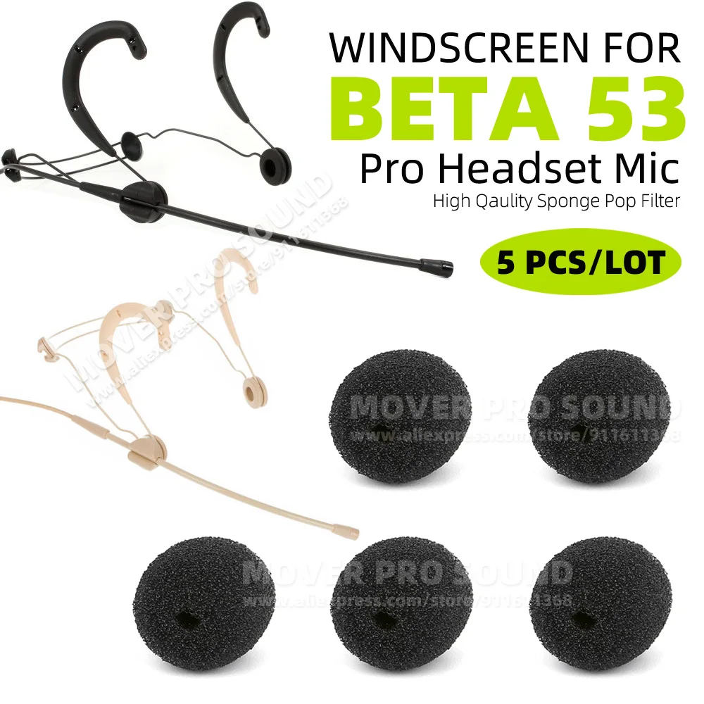 5PCS/LOT For SHURE BETA 53 BETA53 WBH53B WBH53T Headset Microphone Windscreen Foam Headworn Sponge Cover Earset Mic Pop Filter
5PCS/LOT For SHURE BETA 53 BETA53 WBH53B WBH53T Headset Microphone Windscreen Foam Headworn Sponge Cover Earset Mic Pop Filter