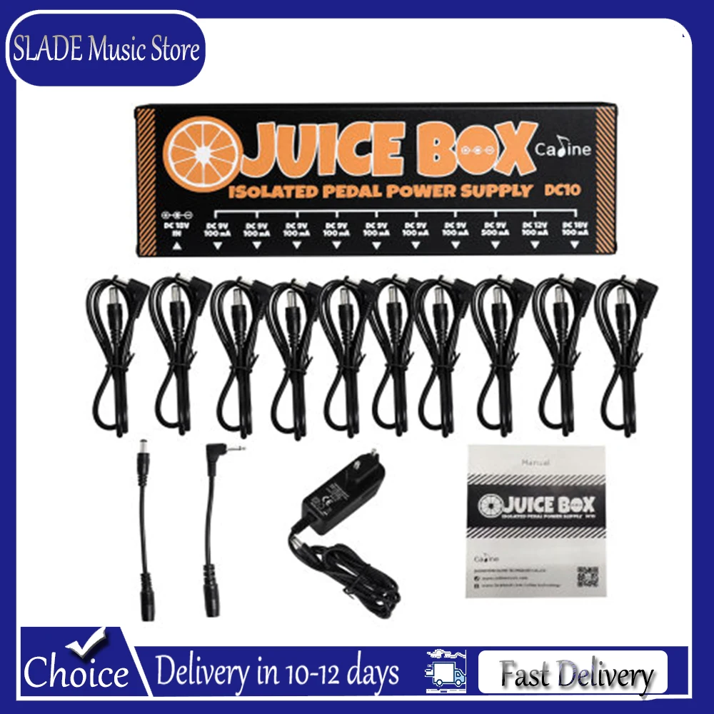 Caline DC10 Electric Guitar Pedal Power Supply 10 Isolated Outputs Power Supply 9V 12V 18V Outputs Effect Guitar Accessories
Caline DC10 Electric Guitar Pedal Power Supply 10 Isolated Outputs Power Supply 9V 12V 18V Outputs Effect Guitar Accessories