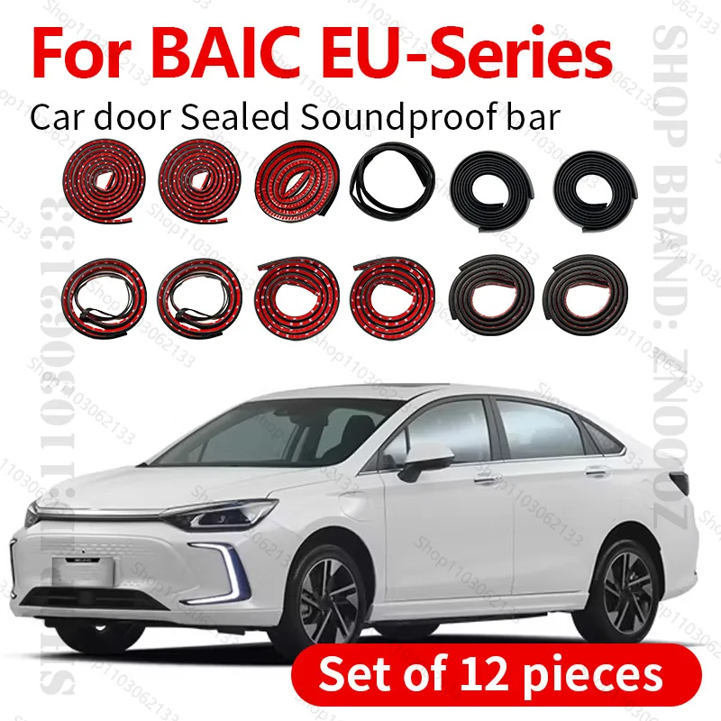 For BAIC EU-Series 2018-2025 Car Door Seal Strip Rubber Double Layer Sealing Protector Soundproof Dustproof Seal Strip 12PCS Set
For BAIC EU-Series 2018-2025 Car Door Seal Strip Rubber Double Layer Sealing Protector Soundproof Dustproof Seal Strip 12PCS Set