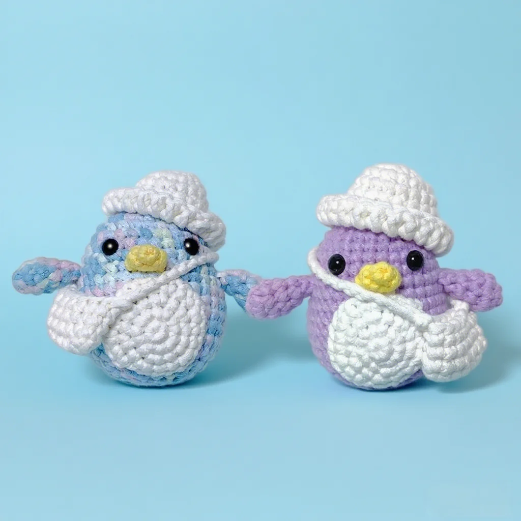 DIY Crochet Kit for Penguin Family Multi Style Children Gift Cute Sewing Weaving Toy Animal Keychains Beginner Friendly Yarn
DIY Crochet Kit for Penguin Family Multi Style Children Gift Cute Sewing Weaving Toy Animal Keychains Beginner Friendly Yarn