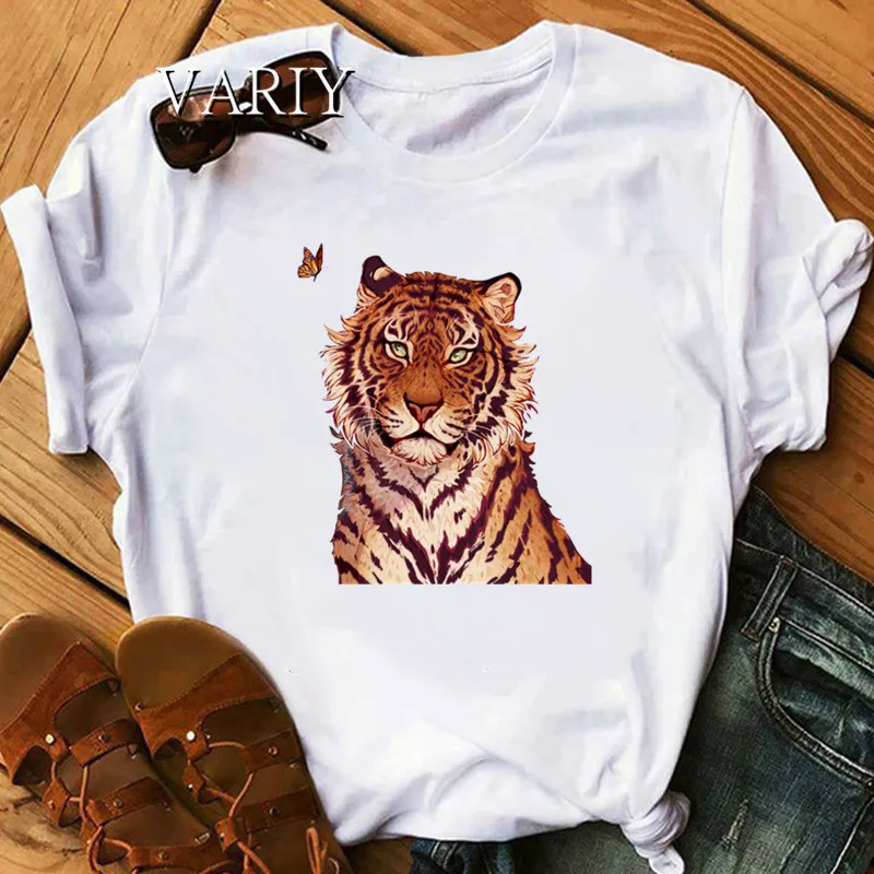 Kawaii Tiger Graphic Printed T Shirt Women Tops New Summer Fashion One-Neck T-shirt Female Clothing Short Sleeve Tshirts Tees
Kawaii Tiger Graphic Printed T Shirt Women Tops New Summer Fashion One-Neck T-shirt Female Clothing Short Sleeve Tshirts Tees