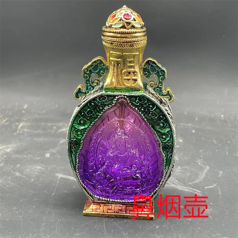 Snuff Bottle Folk Crafts Snuff Bottle Antique Inner Painting Old Style Copper Bottle Antique Smoke Bottle Gift
Snuff Bottle Folk Crafts Snuff Bottle Antique Inner Painting Old Style Copper Bottle Antique Smoke Bottle Gift