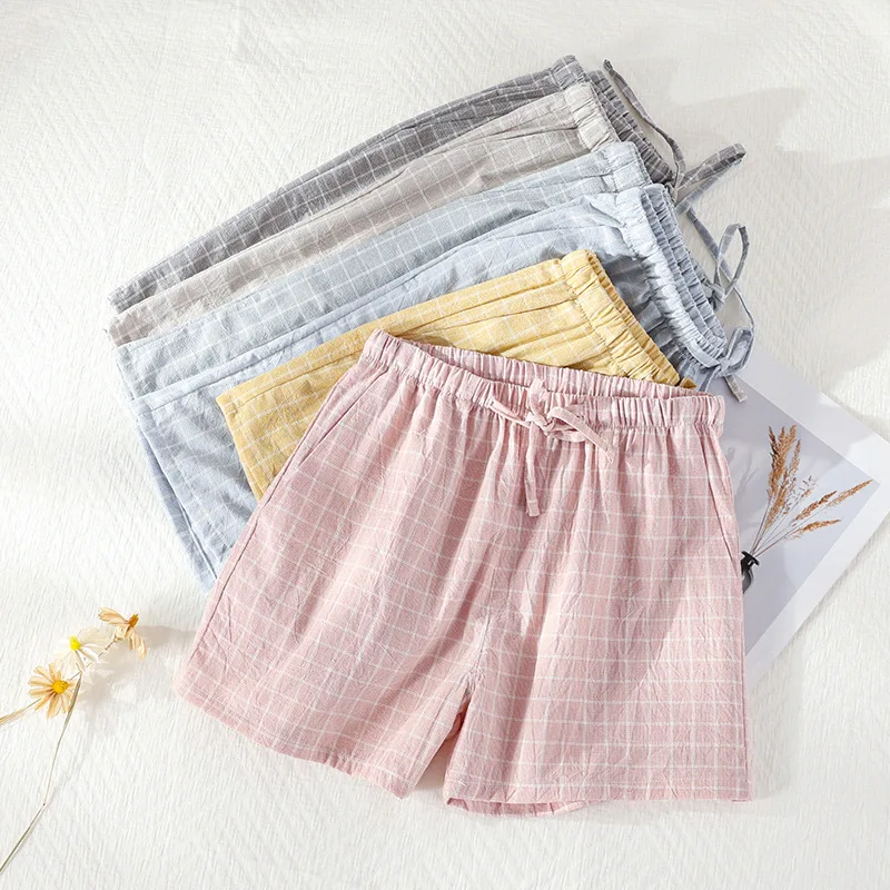 Elegant Short Pajama Pants Women's Cotton Gauze Shorts Summer Thin Beach Pants Men's Loose Lounge Pants Outside Wear 2025 New
Elegant Short Pajama Pants Women's Cotton Gauze Shorts Summer Thin Beach Pants Men's Loose Lounge Pants Outside Wear 2025 New