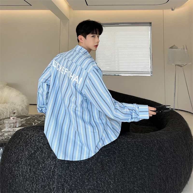 Slim Fit Striped Shirt Jacket for Men Thin Long Sleeve Vintage Print Lazy Style Trendy Casual Shirt Youth Popular All Seasons
Slim Fit Striped Shirt Jacket for Men Thin Long Sleeve Vintage Print Lazy Style Trendy Casual Shirt Youth Popular All Seasons