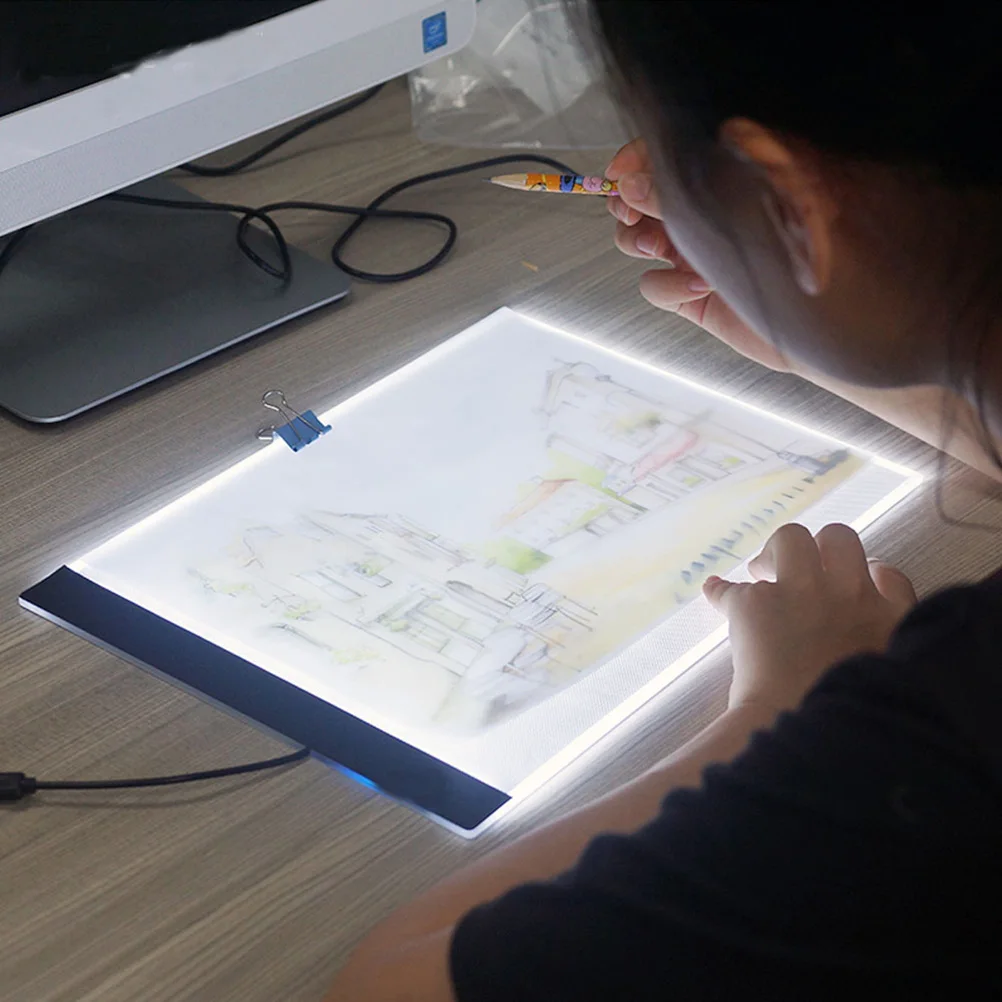 A4 Led Light Box Artist Thin Drawing Board Glass Tracing Surface Super Efficient Compatible Eu Adapter Eyesight
A4 Led Light Box Artist Thin Drawing Board Glass Tracing Surface Super Efficient Compatible Eu Adapter Eyesight