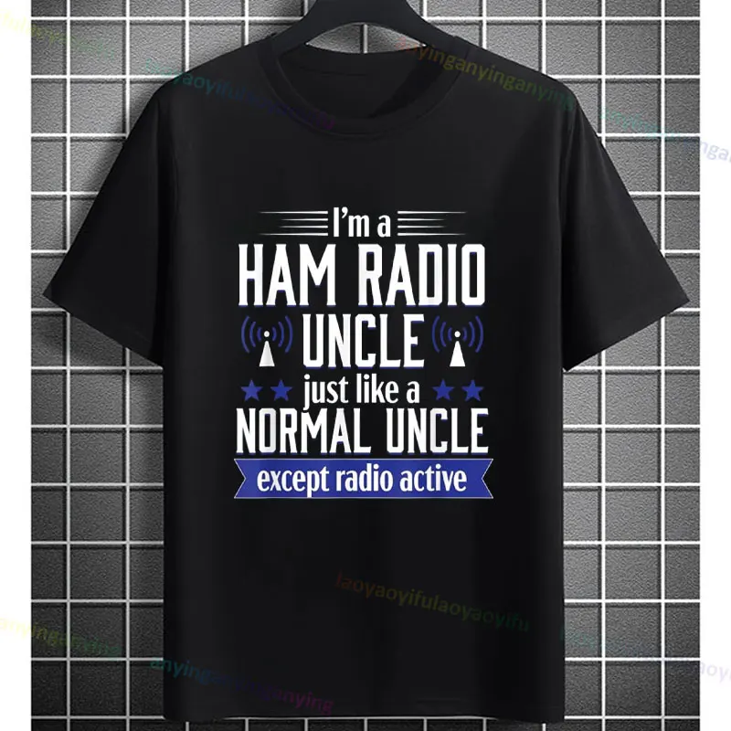 Funny "I'm A Ham Radio Uncle Just Like A Normal Uncle Except Radio Active" Graphic T-shirt Casual Short Sleeve 100% Cotton Tee
Funny "I'm A Ham Radio Uncle Just Like A Normal Uncle Except Radio Active" Graphic T-shirt Casual Short Sleeve 100% Cotton Tee