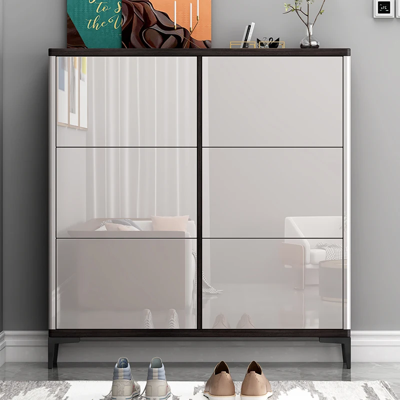 Modern Wooden 5-layer Large High Shoe Rack Storage Device with Stool Thin Bucket Corridor Storage Shoe Cabinet
Modern Wooden 5-layer Large High Shoe Rack Storage Device with Stool Thin Bucket Corridor Storage Shoe Cabinet