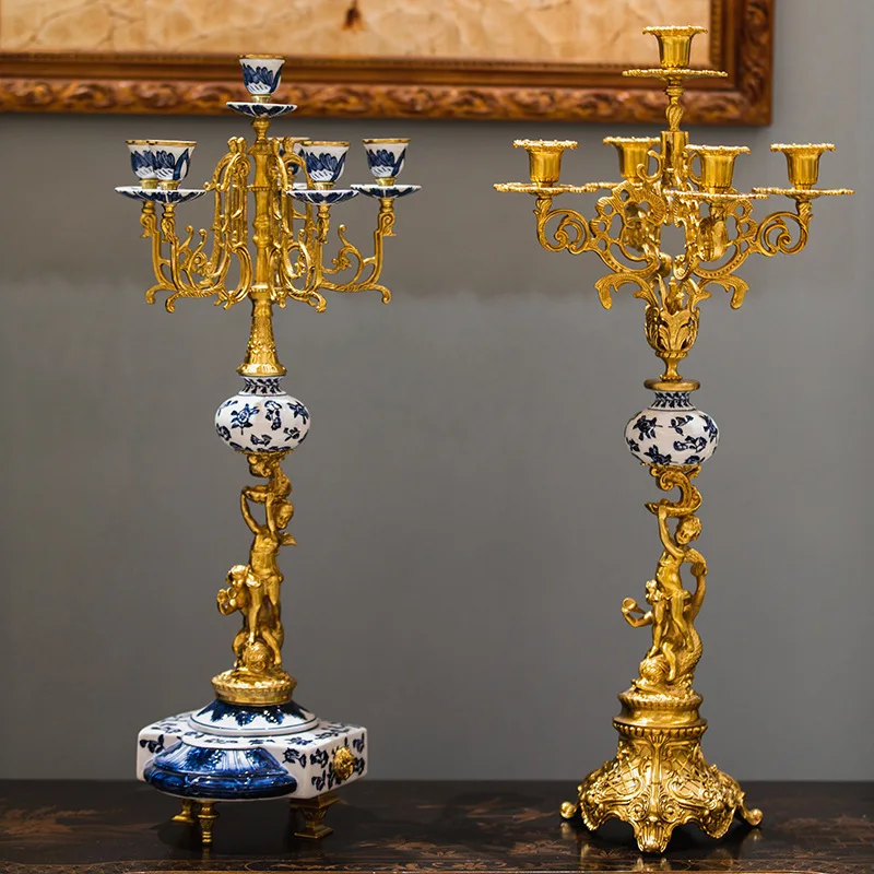 European luxury retro multi-head candlestick French classical romantic candlelight dining table side cabinet ornament table deco
European luxury retro multi-head candlestick French classical romantic candlelight dining table side cabinet ornament table deco