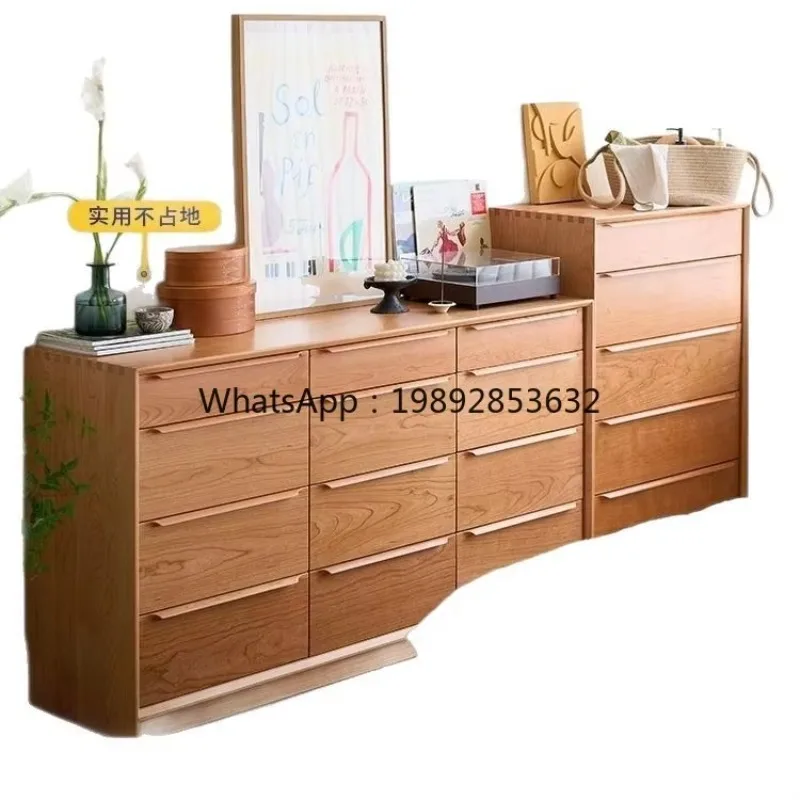 LYY Chest of Drawers Five-Drawer Chest Twelve-Drawer Chest Storage Solid Wood Nordic Cherry Wood Bedside Cabinet
LYY Chest of Drawers Five-Drawer Chest Twelve-Drawer Chest Storage Solid Wood Nordic Cherry Wood Bedside Cabinet