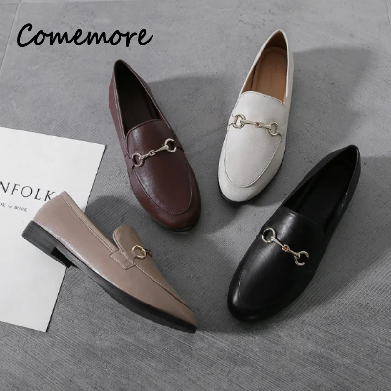Comemore 2026 Spring Women Slip on Loafer Spring Fashion Ladies British Metal Flat Shoes Pumps Female Green Casual Leather Flats
Comemore 2026 Spring Women Slip on Loafer Spring Fashion Ladies British Metal Flat Shoes Pumps Female Green Casual Leather Flats