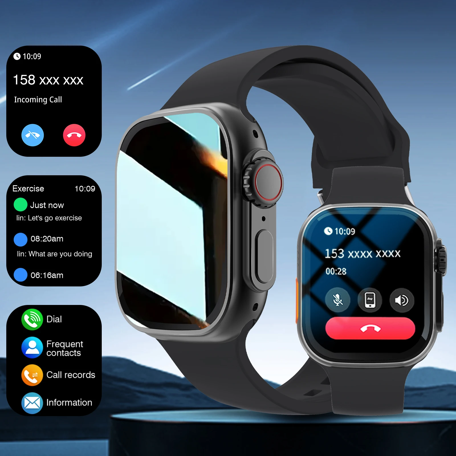Latest Smart Watch, Premium Touchscreen, with Call Reminder/Multi-Dial/Multi-Sports Mode,Christmas/New Year/Birthday Watch Gift
Latest Smart Watch, Premium Touchscreen, with Call Reminder/Multi-Dial/Multi-Sports Mode,Christmas/New Year/Birthday Watch Gift