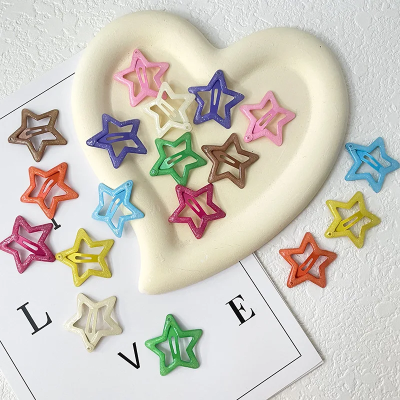Colorful Pentagram Hair Accessories Glitter Gair Clips For Girls Or Women Baby Hair Clips Kids' Hair Accessories
Colorful Pentagram Hair Accessories Glitter Gair Clips For Girls Or Women Baby Hair Clips Kids' Hair Accessories