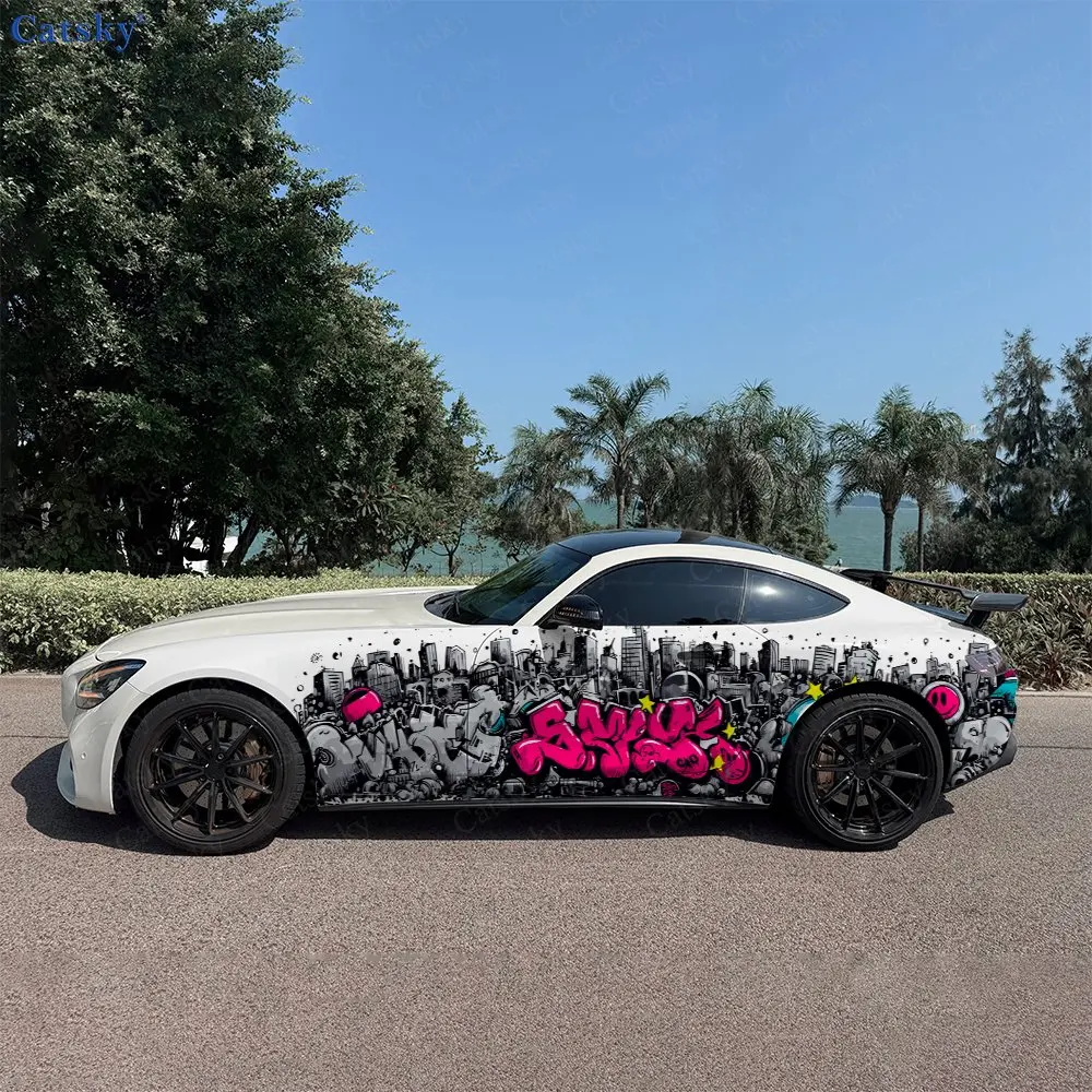 2pcs Pink-Blue Graffiti Hip-Hop, Durable, Fade-resistant, Enhance Vehicle Aesthetics With Bold Artistic Design Car Vinyl Wraps
2pcs Pink-Blue Graffiti Hip-Hop, Durable, Fade-resistant, Enhance Vehicle Aesthetics With Bold Artistic Design Car Vinyl Wraps