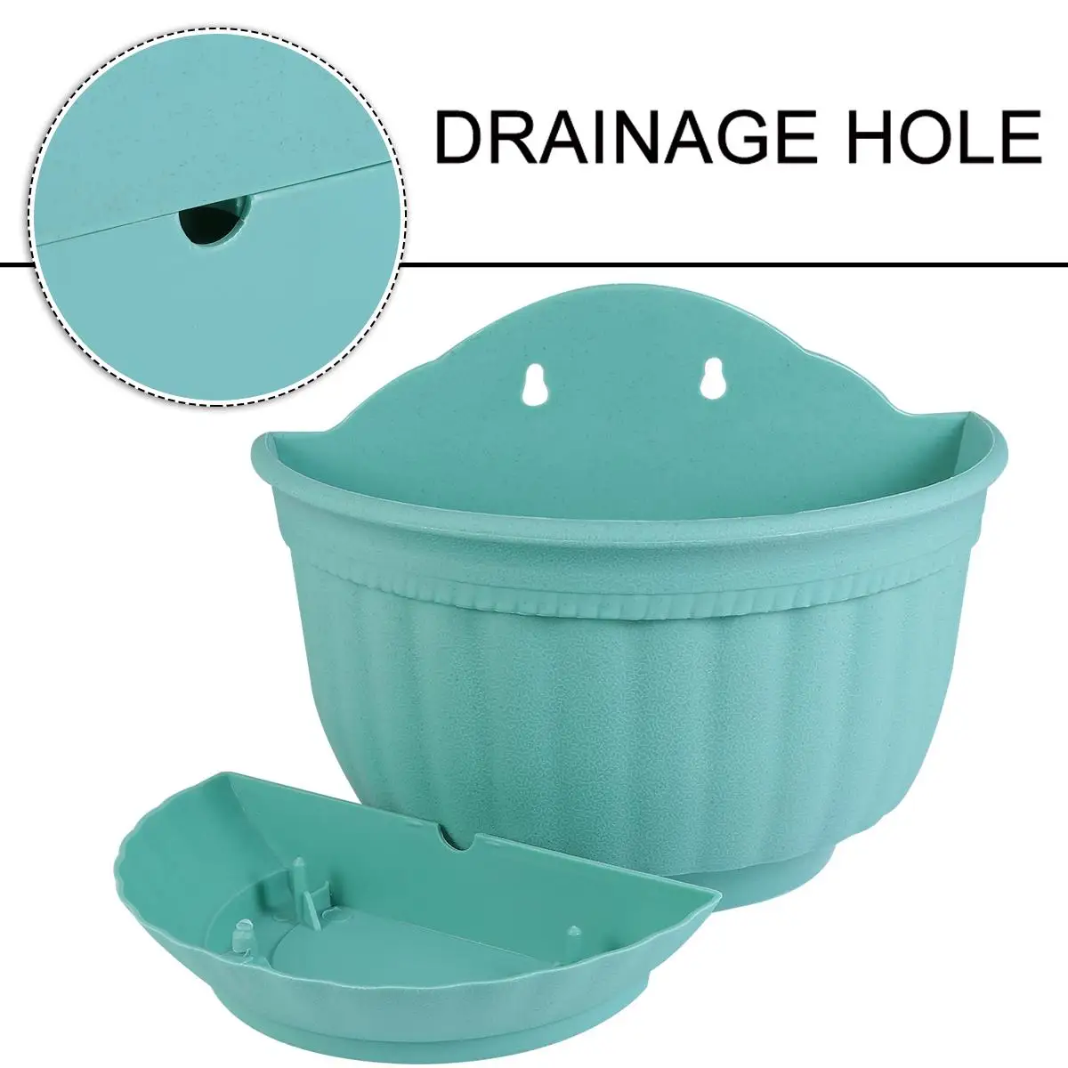 Plastic Wall Hanging Flower Pot Vases Wall-mounted Basin Indoor Flowerpots Outdoor Pendant Semi-circular
Plastic Wall Hanging Flower Pot Vases Wall-mounted Basin Indoor Flowerpots Outdoor Pendant Semi-circular