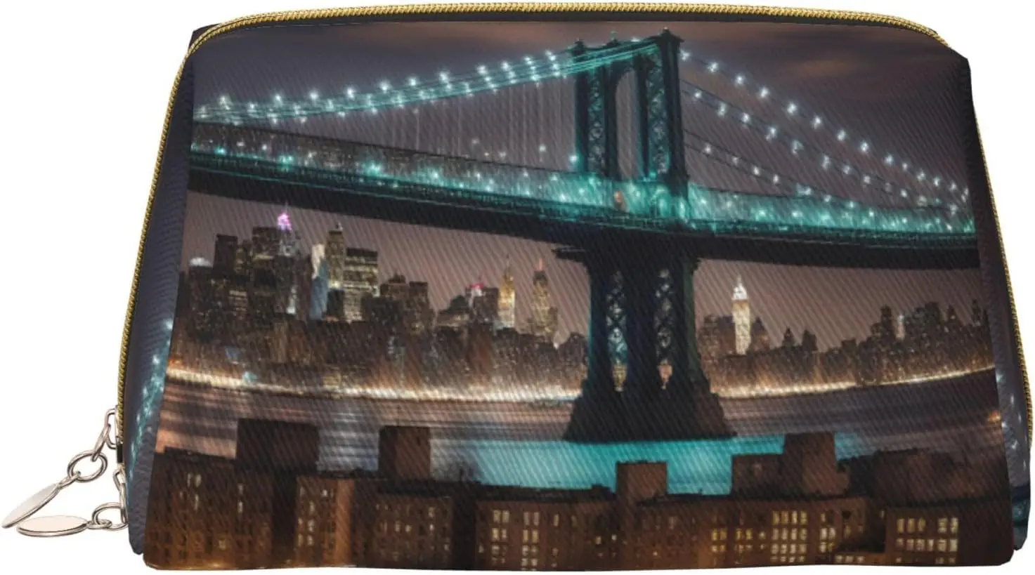 New York Manhattan Bridge Night Print Leather zipper makeup bag Cosmetic Pouch Travel Organizer Toiletry Clutch
New York Manhattan Bridge Night Print Leather zipper makeup bag Cosmetic Pouch Travel Organizer Toiletry Clutch